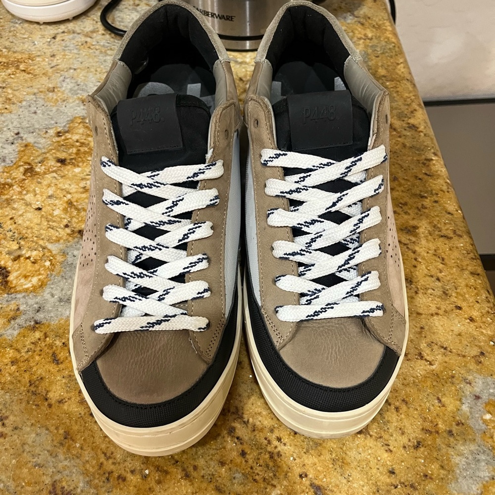 P448 men’s leather shoes size 43 - Picture 3 of 11